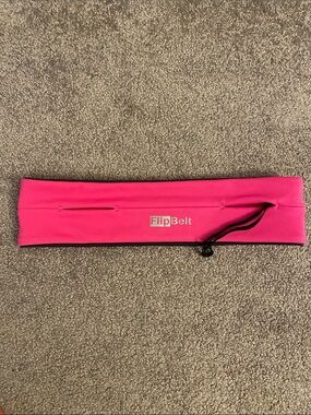 FlipBelt Pink Running Waist Pack – Hands-Free Key & Card Holder